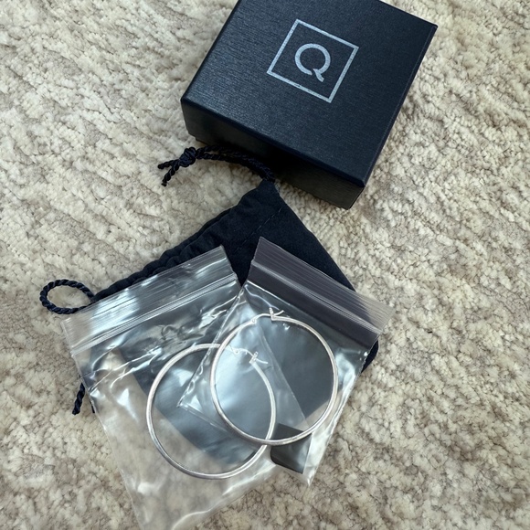 *NIB* Artisan Crafted by Robert Manse CZ Sterling Silver Hoop Earrings - Picture 8 of 15